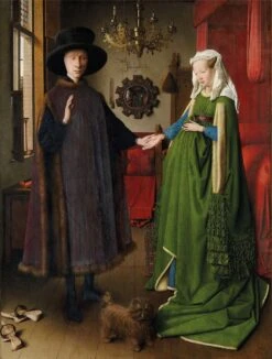 Portrait Of Giovanni Arnolfini And His Wife - National Gallery 1000 Piece Jigsaw Puzzle