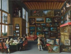 Cognoscenti In A Room Hung With Pictures - National Gallery 1000 Piece Jigsaw Puzzle