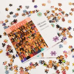 100 Iconic Women - 1000 Piece Jigsaw Puzzle -All Jigsaw Puzzles 100Women 3 sqr wr
