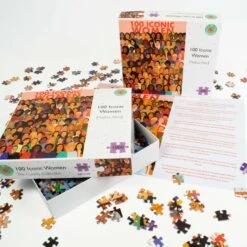 100 Iconic Women - 1000 Piece Jigsaw Puzzle -All Jigsaw Puzzles 100Women 5 sqr wr