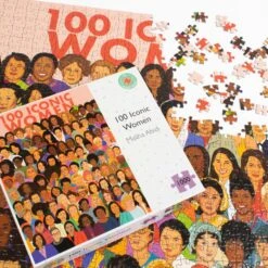 100 Iconic Women - 1000 Piece Jigsaw Puzzle -All Jigsaw Puzzles 100Women 9 sqr wr