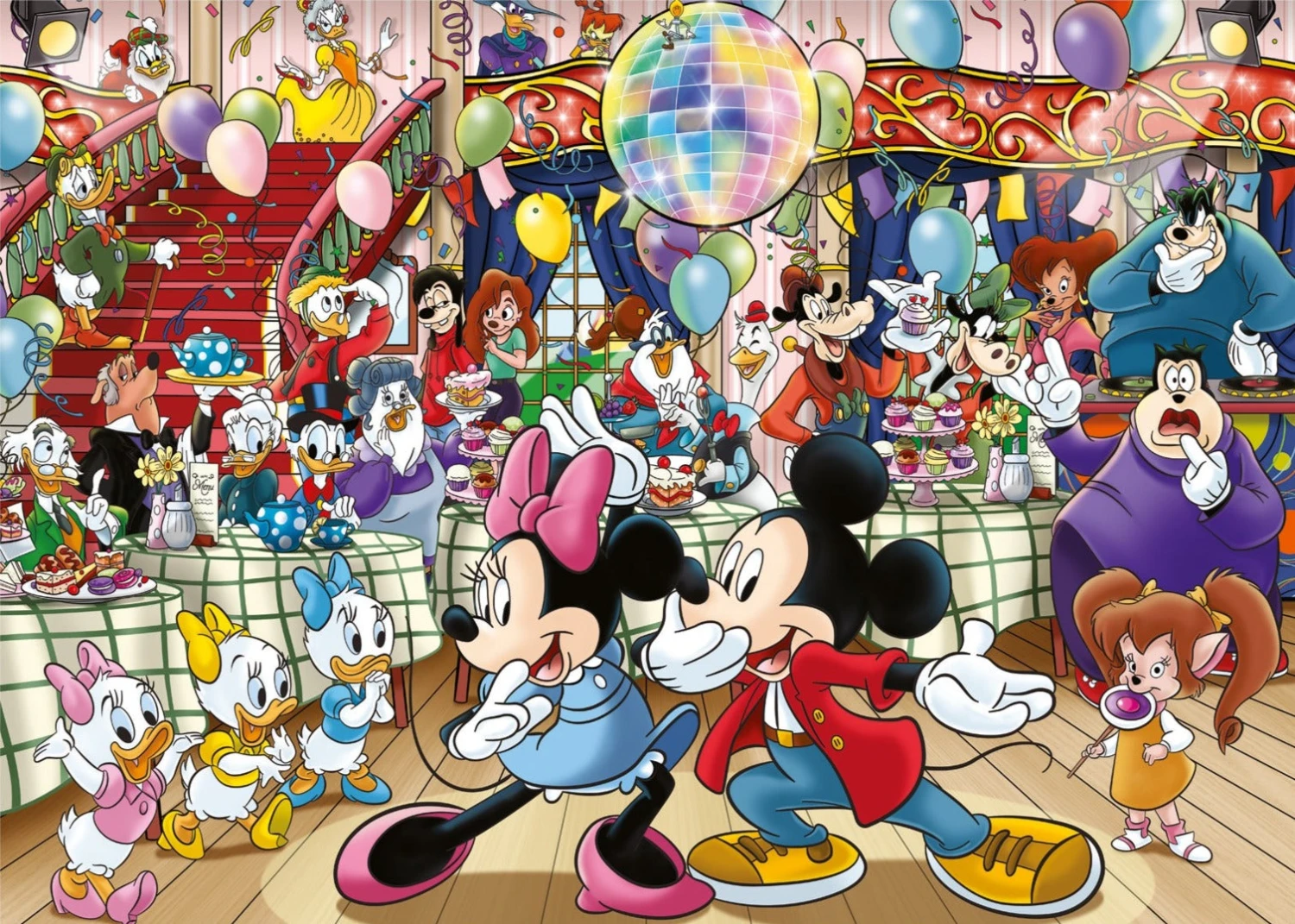 Jumbo Wasgij Disney Original 'Mickey's Party 1000 Piece Jigsaw Puzzle'