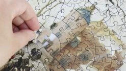 A Winter Scene With Skaters Near A Castle - National Gallery 400 Piece Circular Jigsaw Puzzle -All Jigsaw Puzzles 1110607