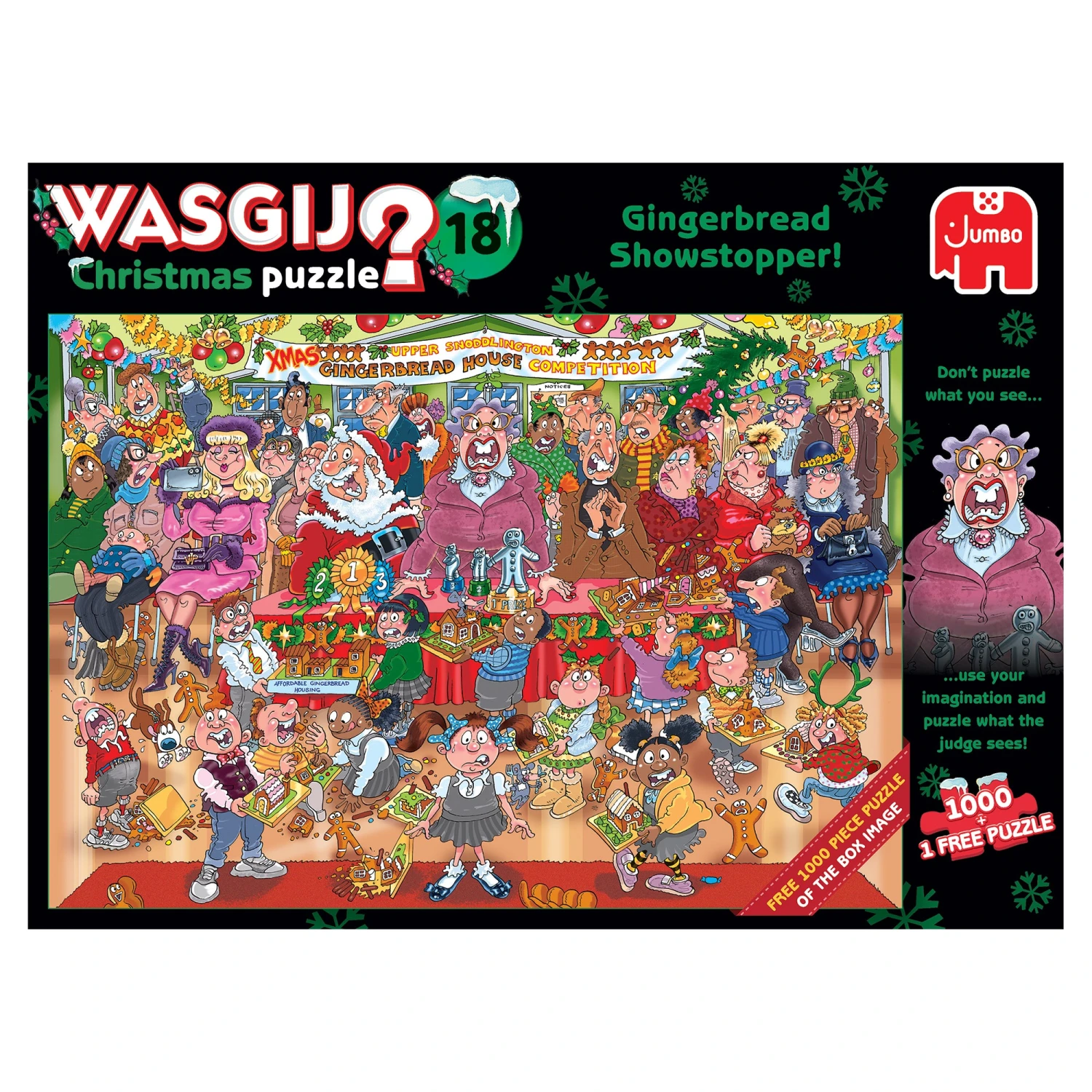 Jumbo Wasgij Christmas 18 Gingerbread Showstopper 1000 Piece Jigsaw Puzzle 4 Jumbo Wasgij Christmas 18 Gingerbread Showstopper 1000 Piece Jigsaw Puzzle - Image 2