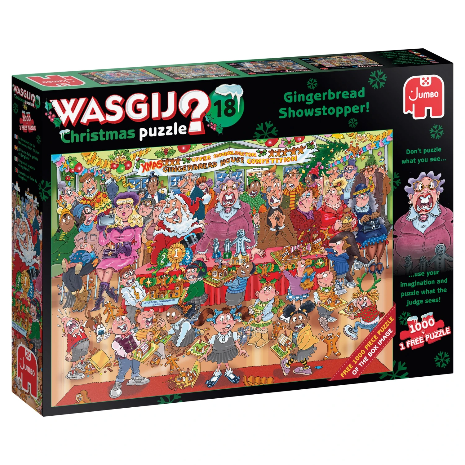 Jumbo Wasgij Christmas 18 Gingerbread Showstopper 1000 Piece Jigsaw Puzzle 5 Jumbo Wasgij Christmas 18 Gingerbread Showstopper 1000 Piece Jigsaw Puzzle - Image 3