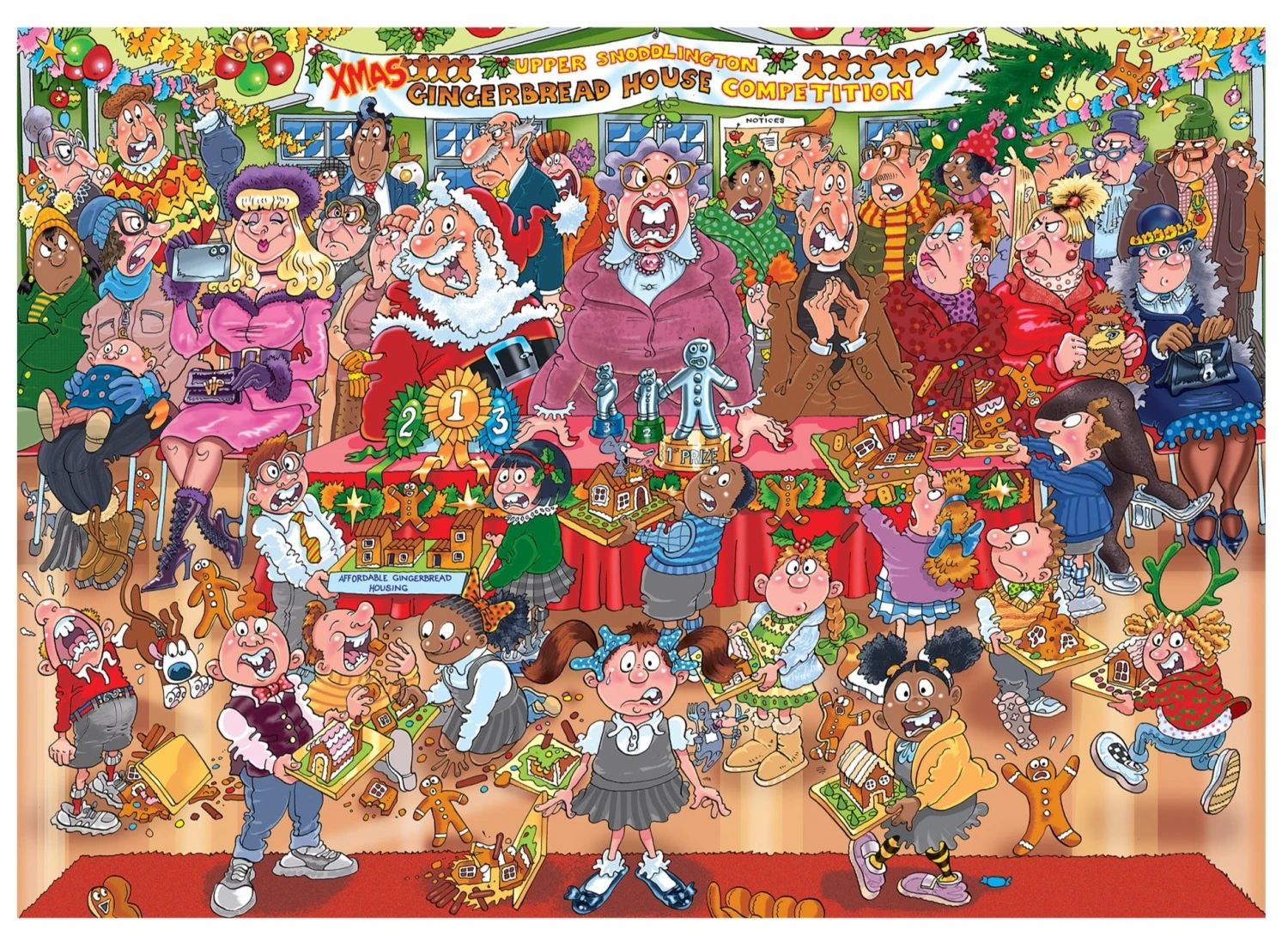 Jumbo Wasgij Christmas 18 Gingerbread Showstopper 1000 Piece Jigsaw Puzzle 3 Jumbo Wasgij Christmas 18 Gingerbread Showstopper 1000 Piece Jigsaw Puzzle