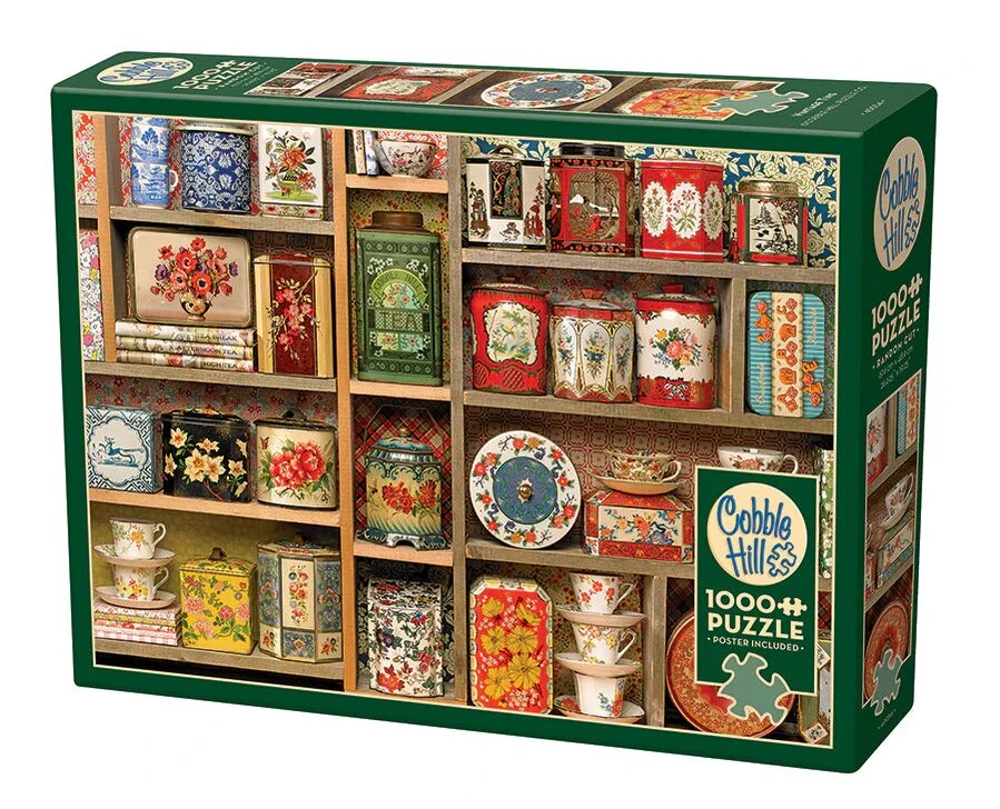 Vintage Tins 1000 Piece Jigsaw Puzzle 4 Vintage Tins 1000 Piece Jigsaw Puzzle - Image 2