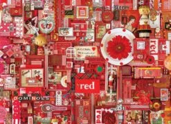 Red 1000 Piece Jigsaw Puzzle