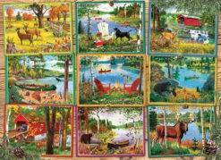 Postcards From Lake Country 1000 Piece Jigsaw Puzzle