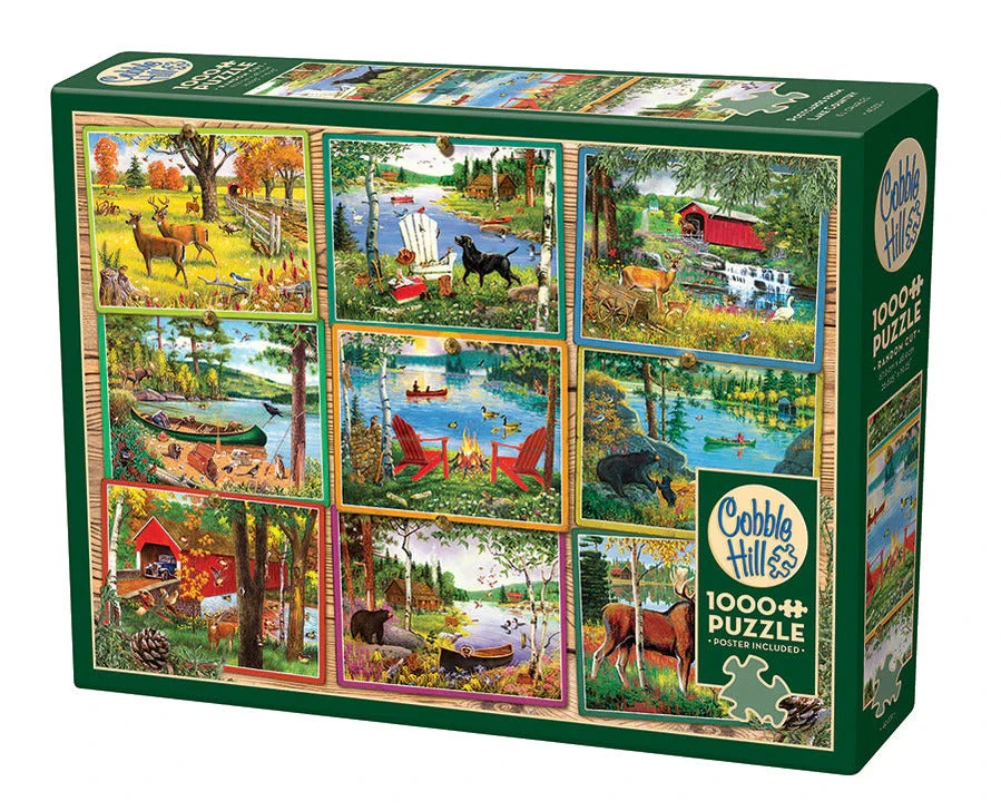Postcards From Lake Country 1000 Piece Jigsaw Puzzle 4 Postcards From Lake Country 1000 Piece Jigsaw Puzzle - Image 2
