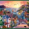 Coastal Town At Sunset 1000 Piece Jigsaw Puzzle -All Jigsaw Puzzles 40284 Coastal Town at Sunset 1000 piece jigsaw puzzle
