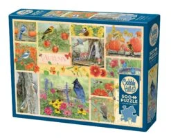 Garden Birds In Autumn 500 Piece Jigsaw -All Jigsaw Puzzles 45103 garden birds in autumn pkg lrg