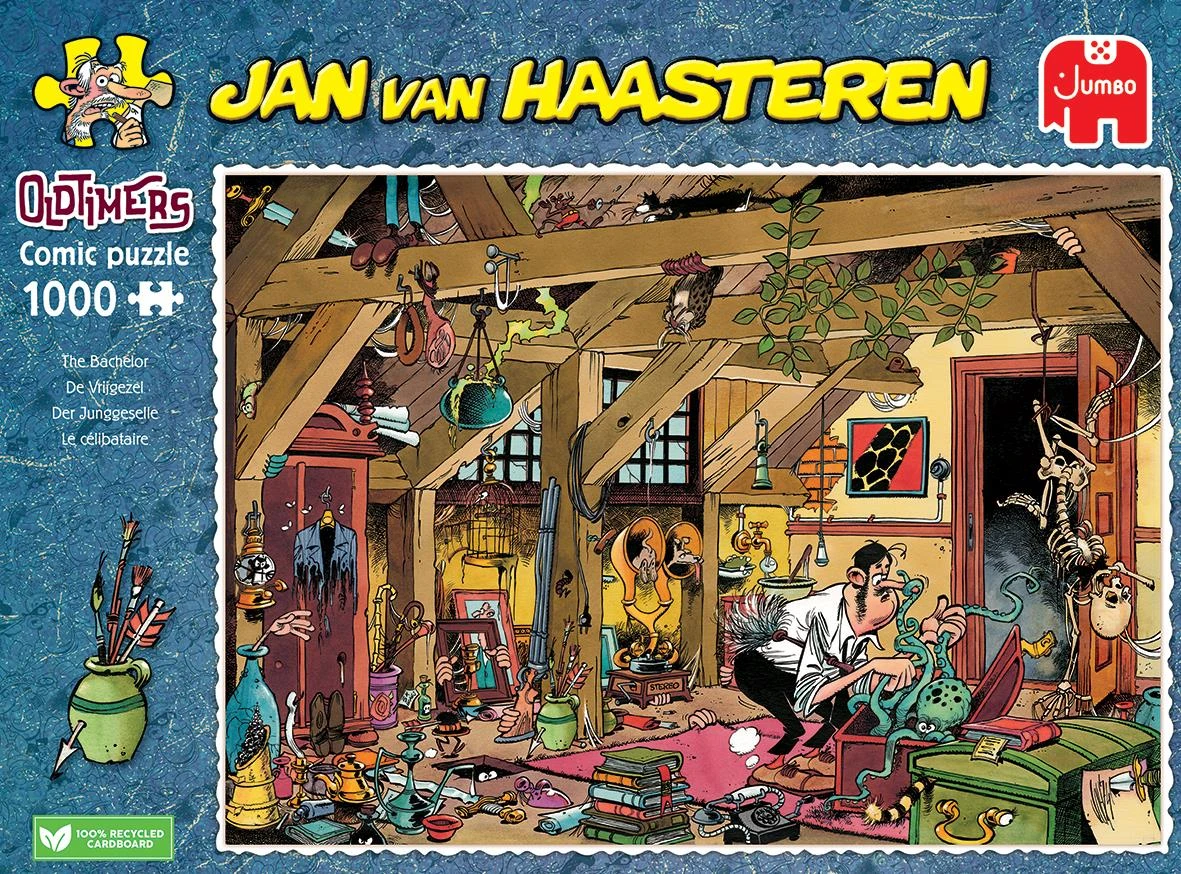 Jumbo Jan Van Haasteren's Oldtimers 'The Bachelor 1000 Piece Jigsaw Puzzle' 5 Jumbo Jan Van Haasteren's Oldtimers 'The Bachelor 1000 Piece Jigsaw Puzzle' - Image 3