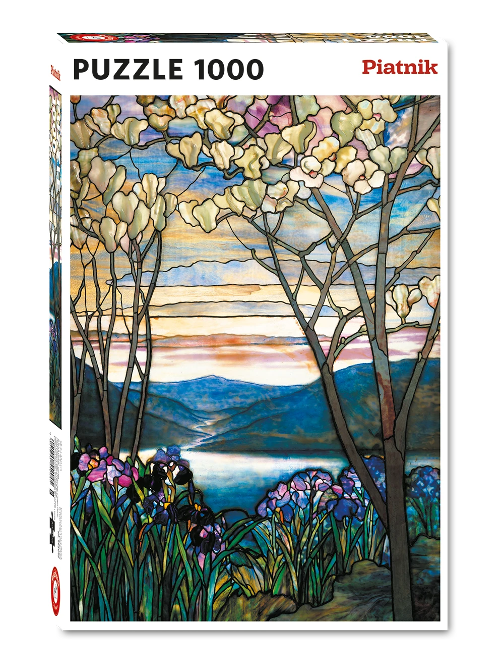 Piatnik Tiffany Magnolias & Irises 1000 Piece Jigsaw Puzzle 3 Piatnik Tiffany Magnolias & Irises 1000 Piece Jigsaw Puzzle