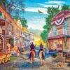 Eurographics Wild West Country By D.Davison 1000 Piece Jigsaw Puzzle -All Jigsaw Puzzles 6000 6028 Wild West Country 1000 Piece Jigsaw Puzzle