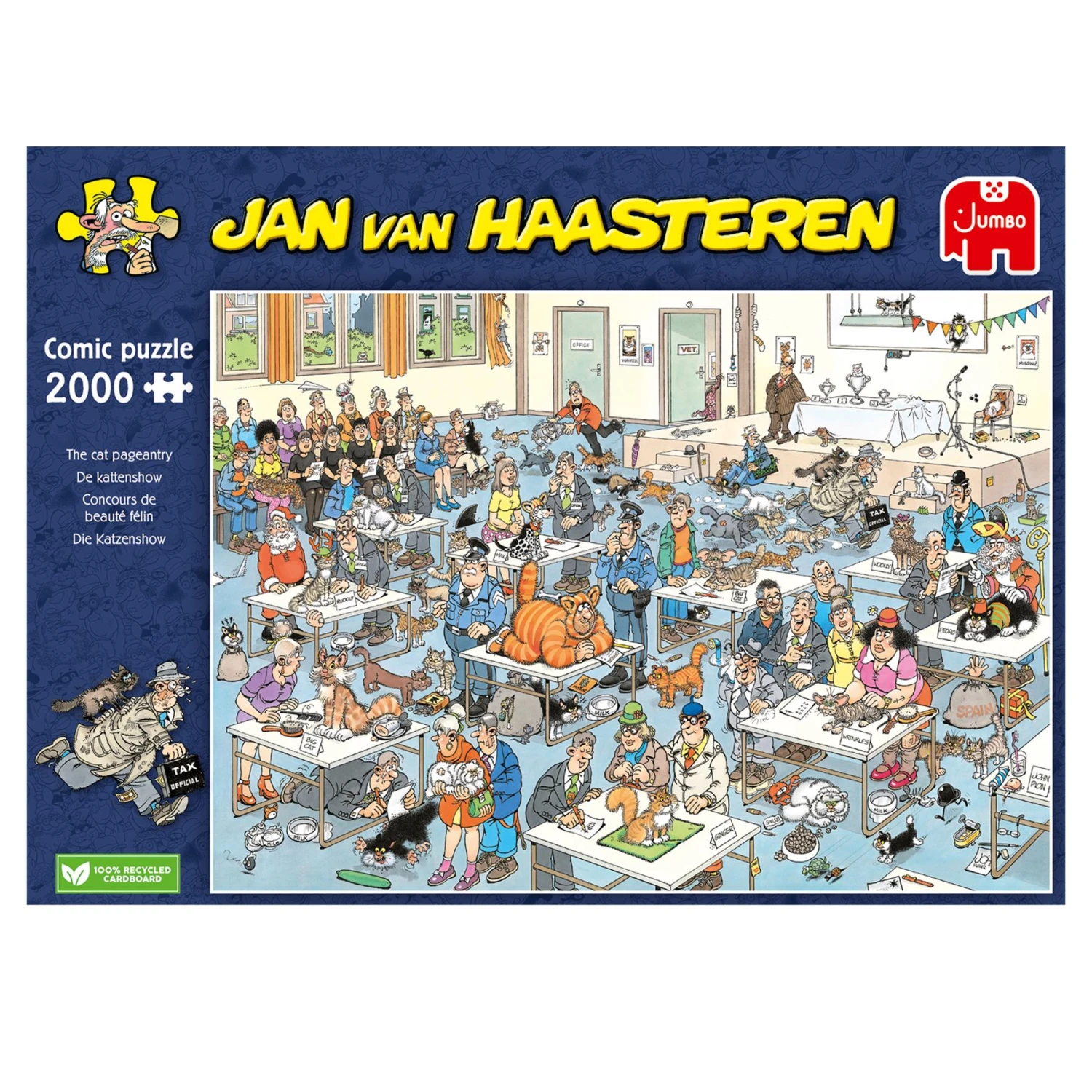 Jumbo Jan Van Haasteren's The Cat Pageantry 2000 Piece Jigsaw Puzzle 4 Jumbo Jan Van Haasteren's The Cat Pageantry 2000 Piece Jigsaw Puzzle - Image 2