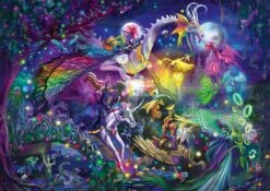 Schmidt Rose Cat Khan: Summer Night Circus 1000 Piece Jigsaw Puzzle