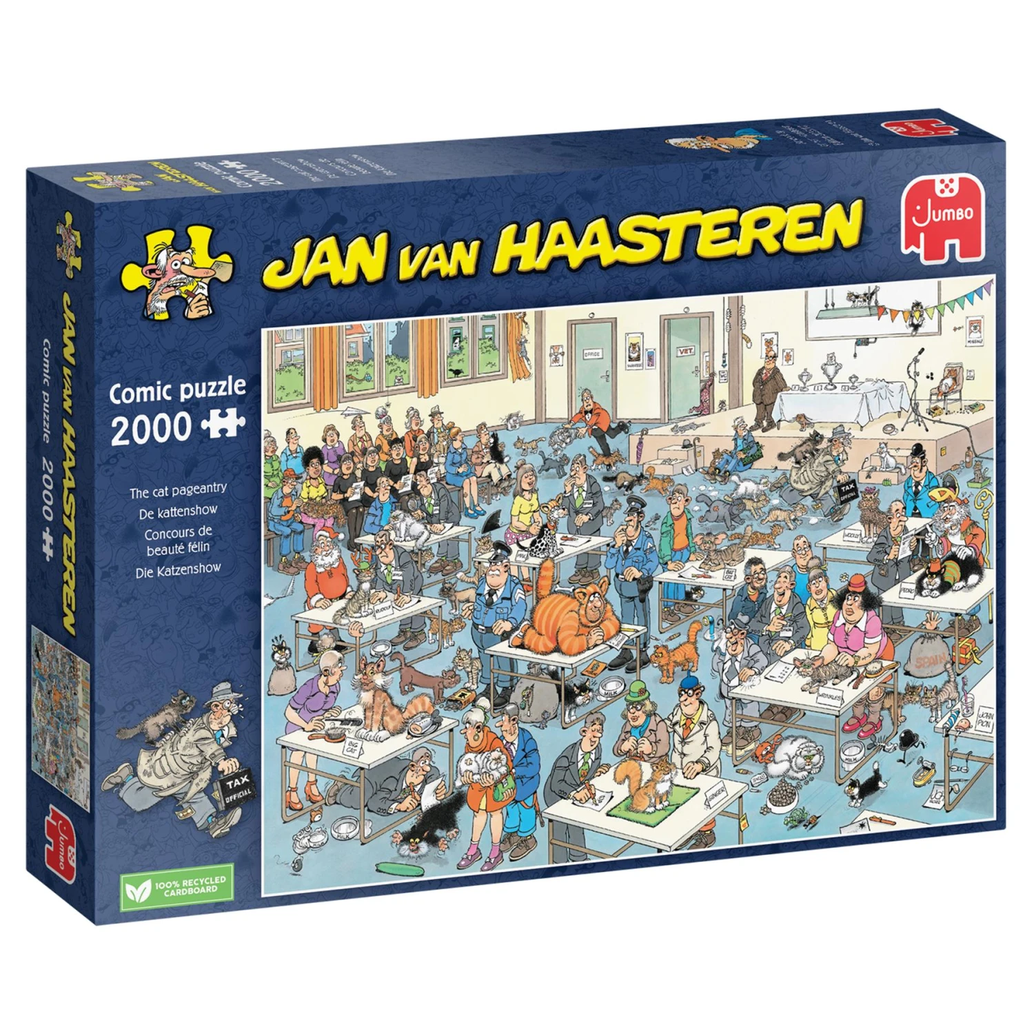 Jumbo Jan Van Haasteren's The Cat Pageantry 2000 Piece Jigsaw Puzzle 5 Jumbo Jan Van Haasteren's The Cat Pageantry 2000 Piece Jigsaw Puzzle - Image 3