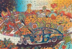 Gilbert “Magu” Luján: Cruising Turtle Island 1000-Piece Jigsaw Puzzle -All Jigsaw Puzzles AA1192 Cruising Turtle Island 1000 Piece Jigsaw Puzzle