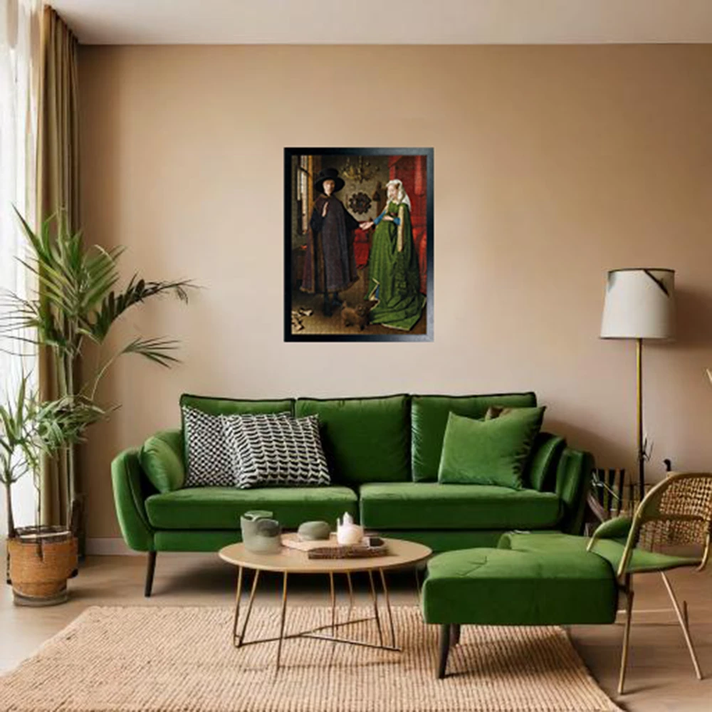 Portrait Of Giovanni Arnolfini And His Wife - National Gallery 1000 Piece Jigsaw Puzzle 7 Portrait Of Giovanni Arnolfini And His Wife - National Gallery 1000 Piece Jigsaw Puzzle - Image 5