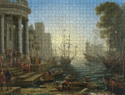 Seaport With The Embarkation Of Saint Ursula - National Gallery 1000 Piece Jigsaw Puzzle -All Jigsaw Puzzles AJP NG030 Seaport 1000 Claude Jigsaw