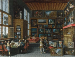 Cognoscenti In A Room Hung With Pictures - National Gallery 1000 Piece Jigsaw Puzzle -All Jigsaw Puzzles AJP NG1287 Cognoscenti 1000 Flemish Jigsaw