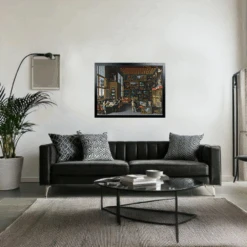 Cognoscenti In A Room Hung With Pictures - National Gallery 1000 Piece Jigsaw Puzzle -All Jigsaw Puzzles AJP NG1287 Cognoscenti 1000 Flemish Jigsaw framed wall