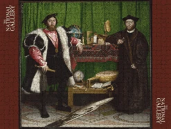 Jean De Dinteville And Georges De Selve ('The Ambassadors') - National Gallery 1000 Piece Jigsaw Puzzle -All Jigsaw Puzzles AJP NG1314 The Ambassadors 1000 Holbein Jigsaw