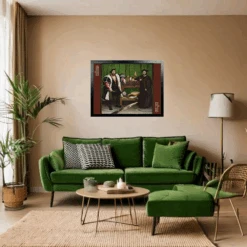 Jean De Dinteville And Georges De Selve ('The Ambassadors') - National Gallery 1000 Piece Jigsaw Puzzle -All Jigsaw Puzzles AJP NG1314 The Ambassadors 1000 Holbein Jigsaw framed wall