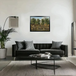 The Grote Markt At The Hague - National Gallery 1000 Piece Jigsaw Puzzle -All Jigsaw Puzzles AJP NG1918 The Grote Market 1000 La Fargue Jigsaw framed wall