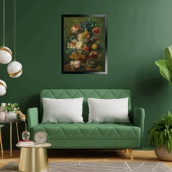 Flowers In A Vase - National Gallery 1000 Piece Jigsaw Puzzle -All Jigsaw Puzzles AJP NG3225 national gallery flowers in a vase framed wall