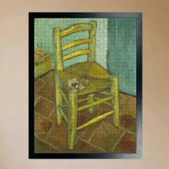 Van Gogh's Chair - National Gallery 1000 Piece Jigsaw Puzzle -All Jigsaw Puzzles AJP NG3862 nationa gallery Chair 1000 Van Gogh Jigsaw framed