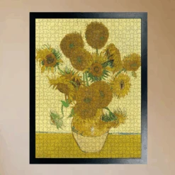 Sunflowers - National Gallery 1000 Piece Jigsaw Puzzle -All Jigsaw Puzzles AJP NG3863 Sunflowers 1000 Van Gogh Jigsaw framed
