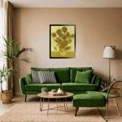 Sunflowers - National Gallery 1000 Piece Jigsaw Puzzle -All Jigsaw Puzzles AJP NG3863 Sunflowers 1000 Van Gogh Jigsaw framed wall