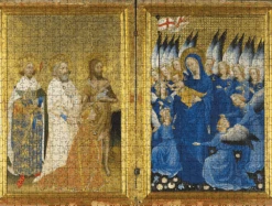 Richard II Presented To The Virgin And Child By His Patron Saint John The Baptist And SaintsNational Gallery 1000 Piece Jigsaw Puzzle 9 Richard II Presented To The Virgin And Child By His Patron Saint John The Baptist And SaintsNational Gallery 1000 Piece Jigsaw Puzzle -All Jigsaw Puzzles AJP NG4451 The Wilton Diptych 1000 Jigsaw