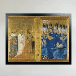 Richard II Presented To The Virgin And Child By His Patron Saint John The Baptist And SaintsNational Gallery 1000 Piece Jigsaw Puzzle 10 Richard II Presented To The Virgin And Child By His Patron Saint John The Baptist And SaintsNational Gallery 1000 Piece Jigsaw Puzzle -All Jigsaw Puzzles AJP NG4451 The Wilton Diptych 1000 Jigsaw framed