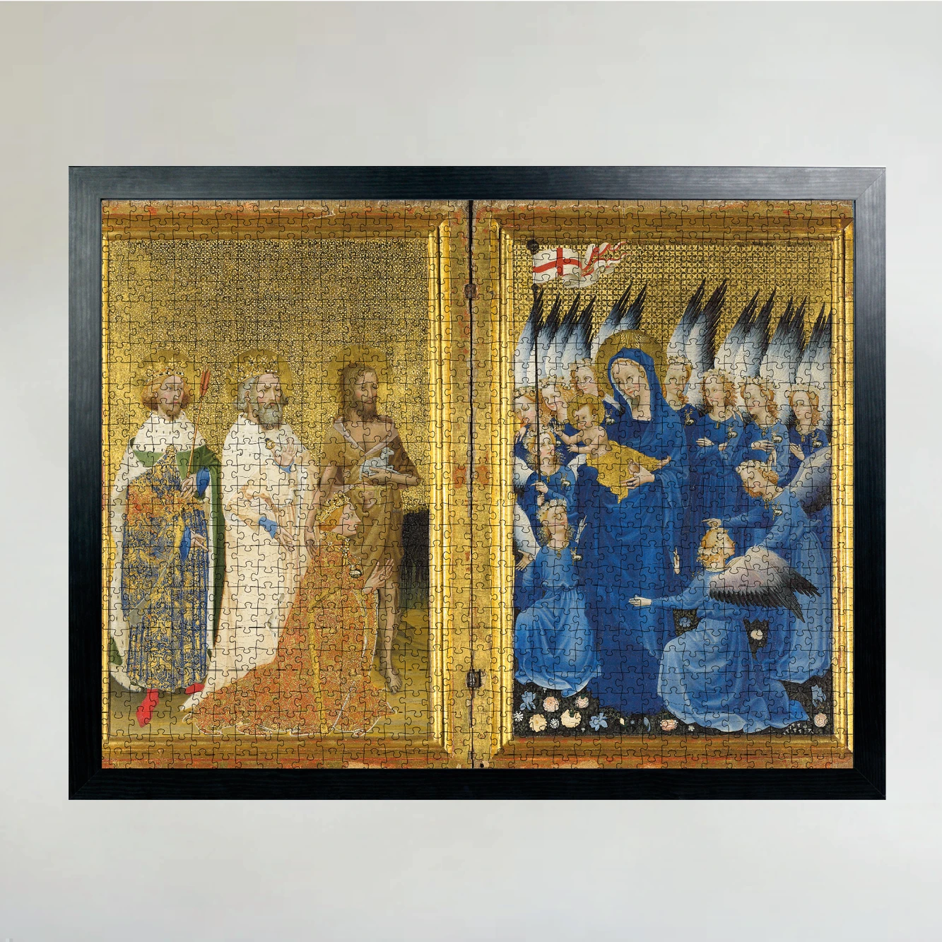 Richard II Presented To The Virgin And Child By His Patron Saint John The Baptist And SaintsNational Gallery 1000 Piece Jigsaw Puzzle 6 Richard II Presented To The Virgin And Child By His Patron Saint John The Baptist And SaintsNational Gallery 1000 Piece Jigsaw Puzzle - Image 4