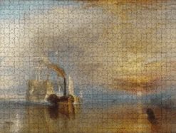The Fighting Temeraire Tugged To Her Last Berth To Be Broken Up, 1838 - National Gallery 1000 Piece Jigsaw Puzzle -All Jigsaw Puzzles AJP NG524 Fighting Temeraire 1000 Turner Jigsaw