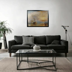 The Fighting Temeraire Tugged To Her Last Berth To Be Broken Up, 1838 - National Gallery 1000 Piece Jigsaw Puzzle -All Jigsaw Puzzles AJP NG524 Fighting Temeraire 1000 Turner Jigsaw framed wall