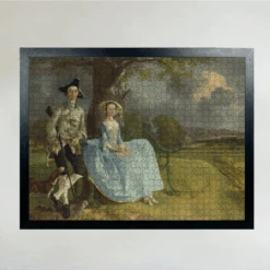 Mr And Mrs Andrews - National Gallery 1000 Piece Jigsaw Puzzle -All Jigsaw Puzzles AJP NG6301 Mr Mrs Andrews 1000 Gainsborough Jigsaw framed