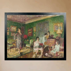 Madame Andre Wormser And Her Children - National Gallery 1000 Piece Jigsaw Puzzle -All Jigsaw Puzzles AJP NG6488 Madame Andre Wormser and her Children 1000 Vuillard framed