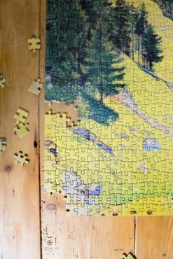 The Kien Valley With The Bluemlisalp Massif - National Gallery 1000 Piece Jigsaw Puzzle -All Jigsaw Puzzles AJP NG6695 National Gallery Hodler The Kien Valley 1000 Hodler Jigsaw lifestyle 5