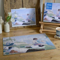 Bathers At Asnieres - National Gallery 300 Piece Wooden Jigsaw Puzzle -All Jigsaw Puzzles AJP WDNG3908 Bathers at asniers 300 piece jigsaw puzzle 2