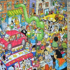 Traffic Jam - Len Epstein 1000 Piece Jigsaw Puzzle 19 Traffic Jam - Len Epstein 1000 Piece Jigsaw Puzzle -All Jigsaw Puzzles AJP10211 Traffic Jam 1000 Piece Jigsaw Puzzle 3