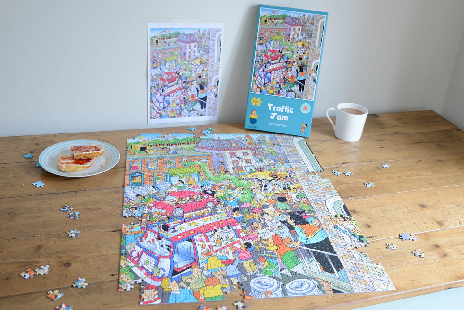 Traffic Jam - Len Epstein 1000 Piece Jigsaw Puzzle 8 Traffic Jam - Len Epstein 1000 Piece Jigsaw Puzzle - Image 6