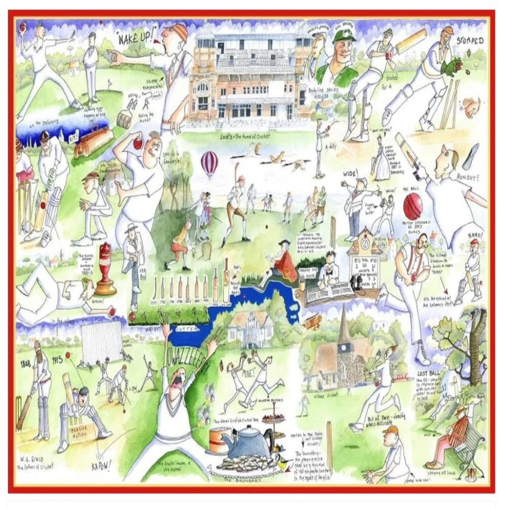 Tim Bulmer's Cricket Gift Jigsaw & Tea Towel Gift Bundle 4 Tim Bulmer's Cricket Gift Jigsaw & Tea Towel Gift Bundle - Image 2