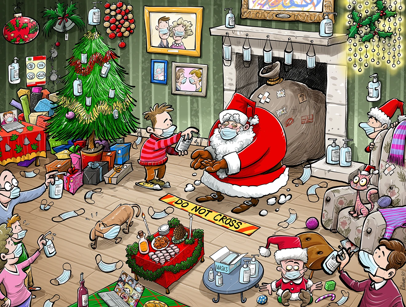 Chaos On Christmas Eve 1000Piece Jigsaw Puzzle - Chaos No. 23 3 Chaos On Christmas Eve 1000Piece Jigsaw Puzzle - Chaos No. 23