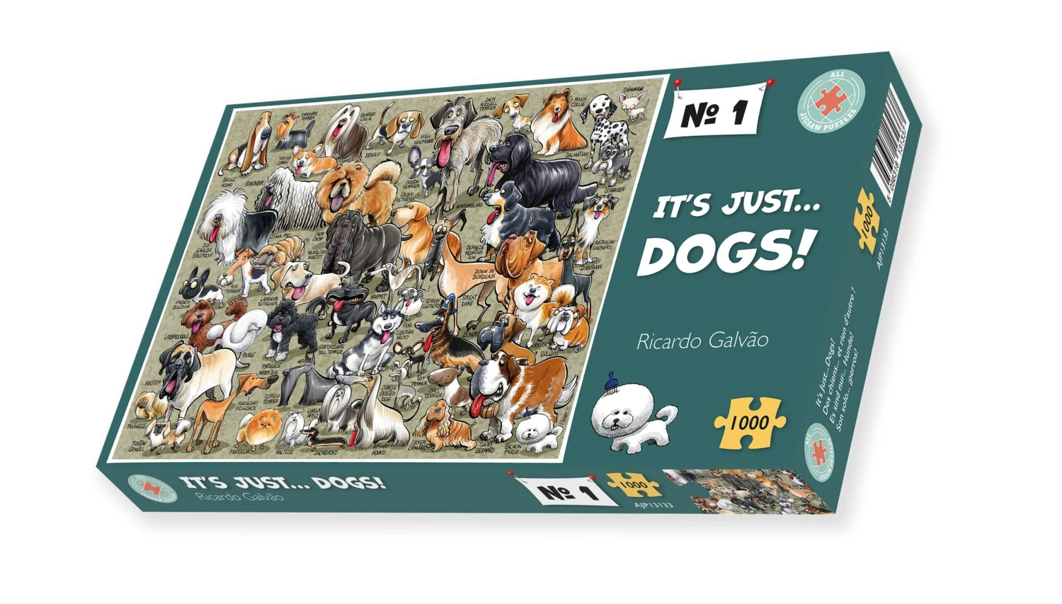 It's Just... Dogs! 1000 Piece Jigsaw Puzzle 4 It's Just... Dogs! 1000 Piece Jigsaw Puzzle - Image 2