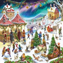 Fantastically Festive Christmas Jigsaw Puzzle Bundle Set 8 Fantastically Festive Christmas Jigsaw Puzzle Bundle Set -All Jigsaw Puzzles AJP13163 rudolf farkas christmas village fair 1000 piece jigsaw puzzle