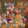 Christmas Dinner At Santa's Workshop - 1000 Piece Jigsaw Puzzles -All Jigsaw Puzzles AJP13302 rudolf farkas christmas dinner at santas workshop 1000 piece jigsaw puzzle wr
